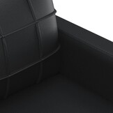 vidaXL Driezitsbank 180 cm Kunstleer Zwart - 35% Korting