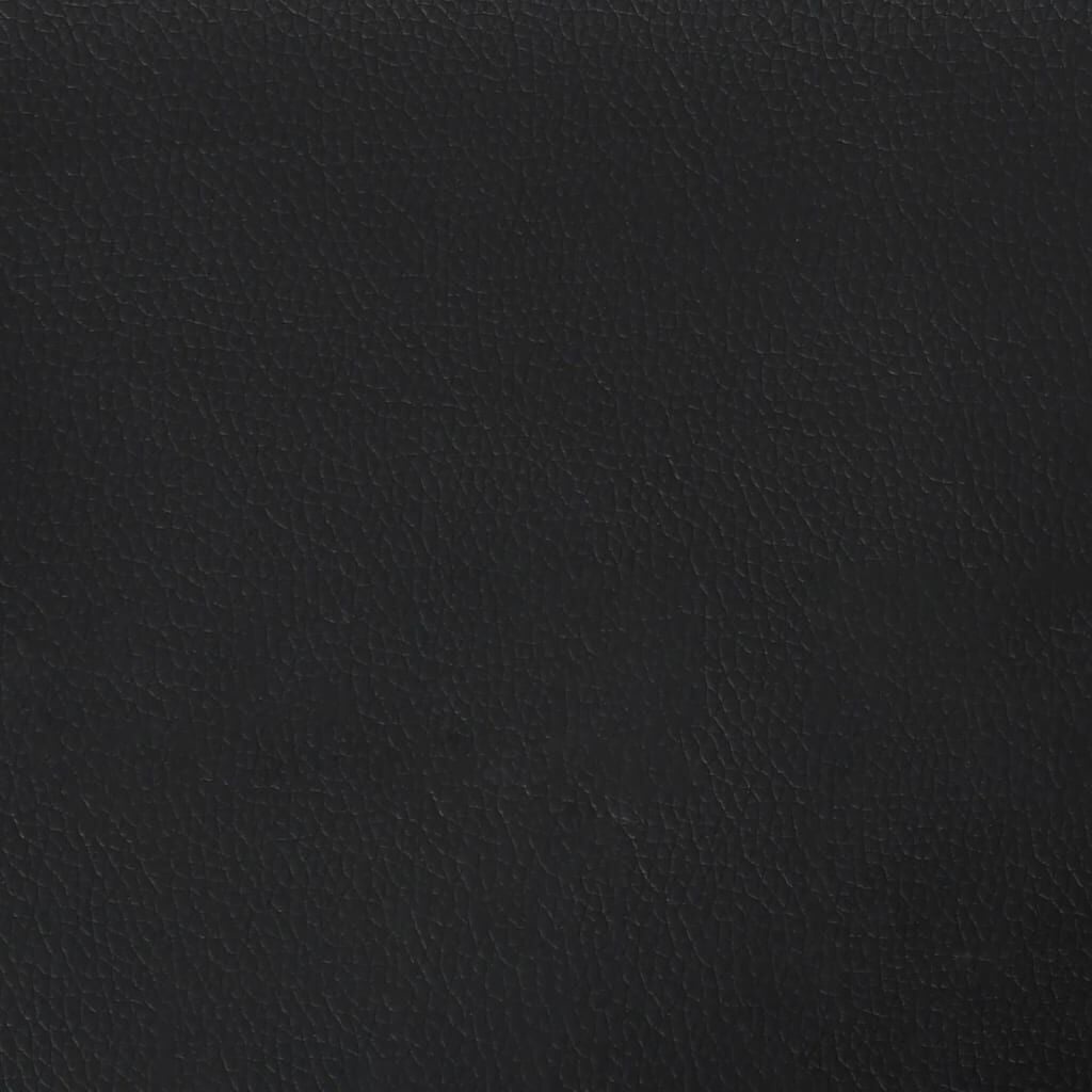 vidaXL Driezitsbank 180 cm Kunstleer Zwart - 35% Korting