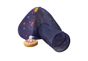 Speeltent met Tunnel Ruimte Thema Kinderen - Kleurrijk - 170x100x90 cm