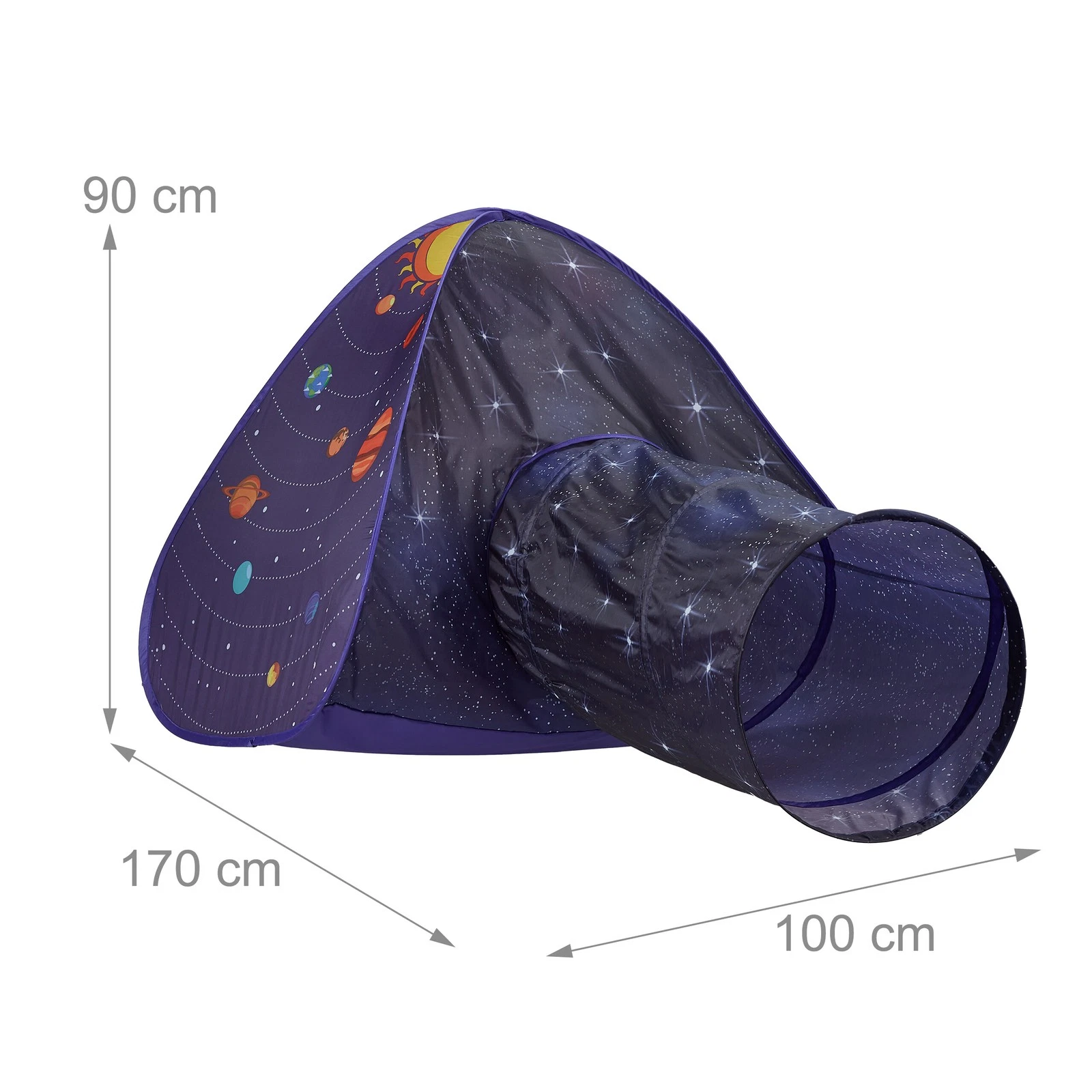 Relaxdays Pop-up Speeltent voor Kinderen - Kleurrijk - 170x100x90 cm