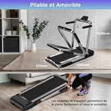 Wenoker Loopband, opvouwbare loopband tot 14 km/u, 3-in-1 loopband met led-display, app, afstandsbediening, loopband voor thuis, kantoor en fitness