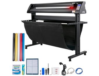 VEVOR Vinyl snijplotter 1350 mm LED Guide Light Signmaster Label Maker Plotter Vinyl snijden plotter voor reclamevels decoratie verschillende handwerk labelproductie printer