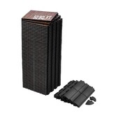 VEVOR Dansvloer van rubber PP en PVC, 52 in elkaar grijpende delen, 315 x 315 x 17,2 mm, draagbare dansvloer met gevoerde bodem (eikenhouten bed, 52 vierkante voet/doos)