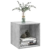 vidaXL Wandkast 37x37x37 cm bewerkt hout betongrijs