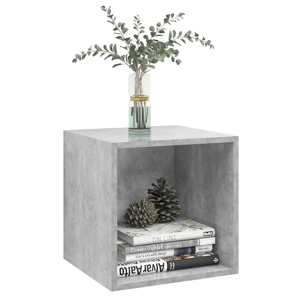 vidaXL Wandkast 37x37x37 cm bewerkt hout betongrijs