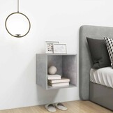 vidaXL Wandkast 37x37x37 cm bewerkt hout betongrijs