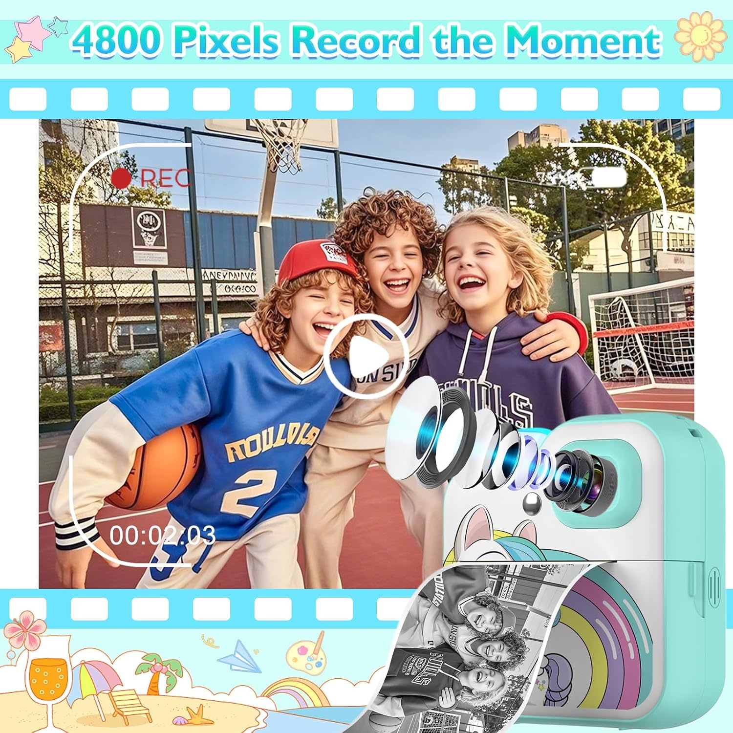 clleylise kindercamera instant camera