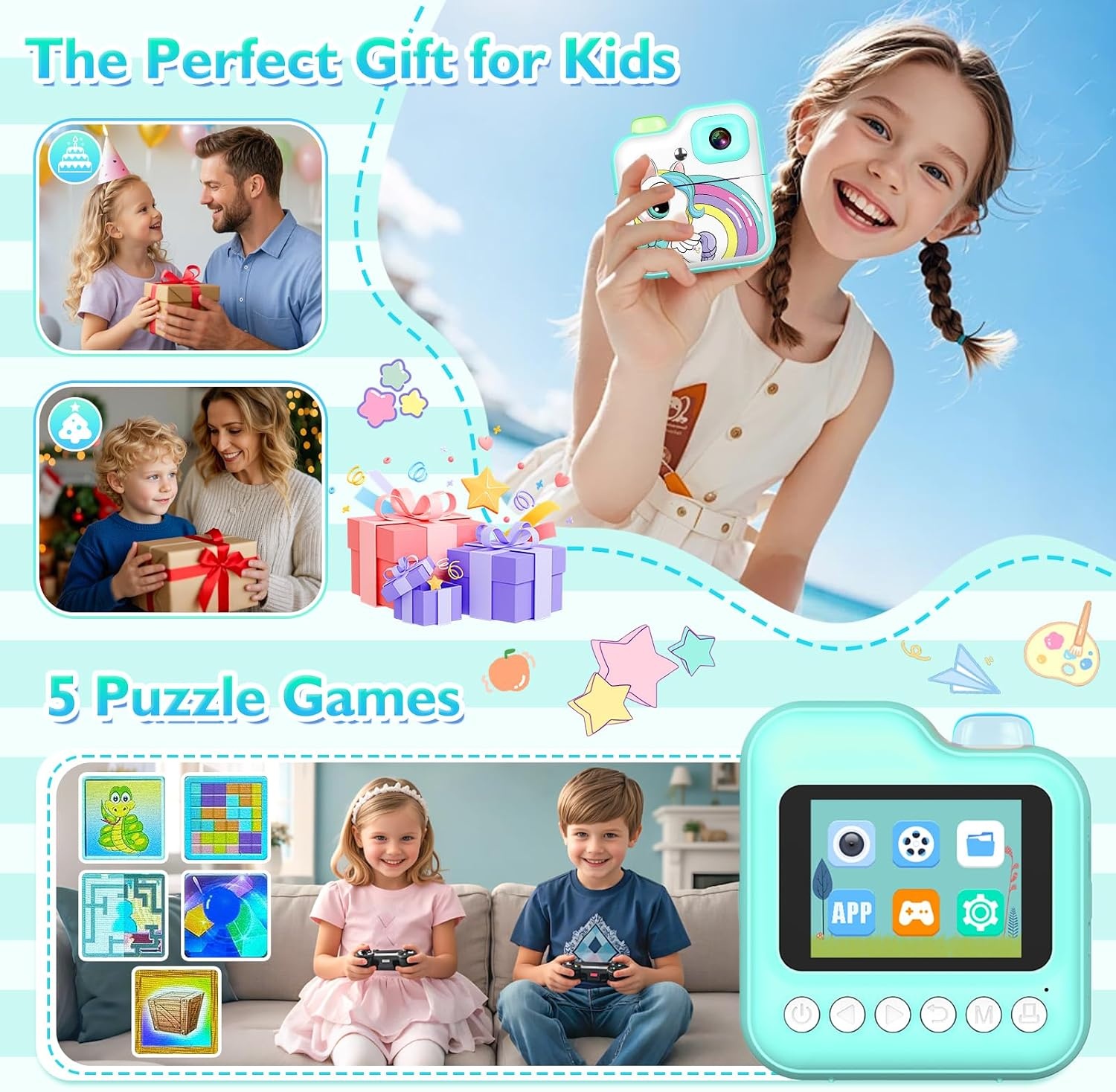 clleylise kindercamera instant camera