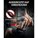 Tricepstouw extra lang | Kabelbevestiging met groter bewegingsbereik | Twee handgrepen voor push-downs, crunches, facepulls fitness