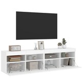 TV Wandmeubels Wit met LED-verlichting 2 stuks - 61% Korting!