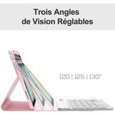 Toetsenbordhoes voor iPad Mini 7 (2024) 8,3 inch A17 Pro AZERTY Bluetooth afneembaar Zwart