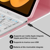 Toetsenbordhoes voor iPad Mini 7 (2024) 8,3 inch A17 Pro AZERTY Bluetooth afneembaar Zwart