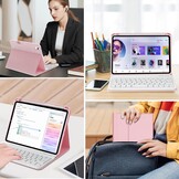 Toetsenbordhoes voor iPad Mini 7 (2024) 8,3 inch A17 Pro AZERTY Bluetooth afneembaar Zwart