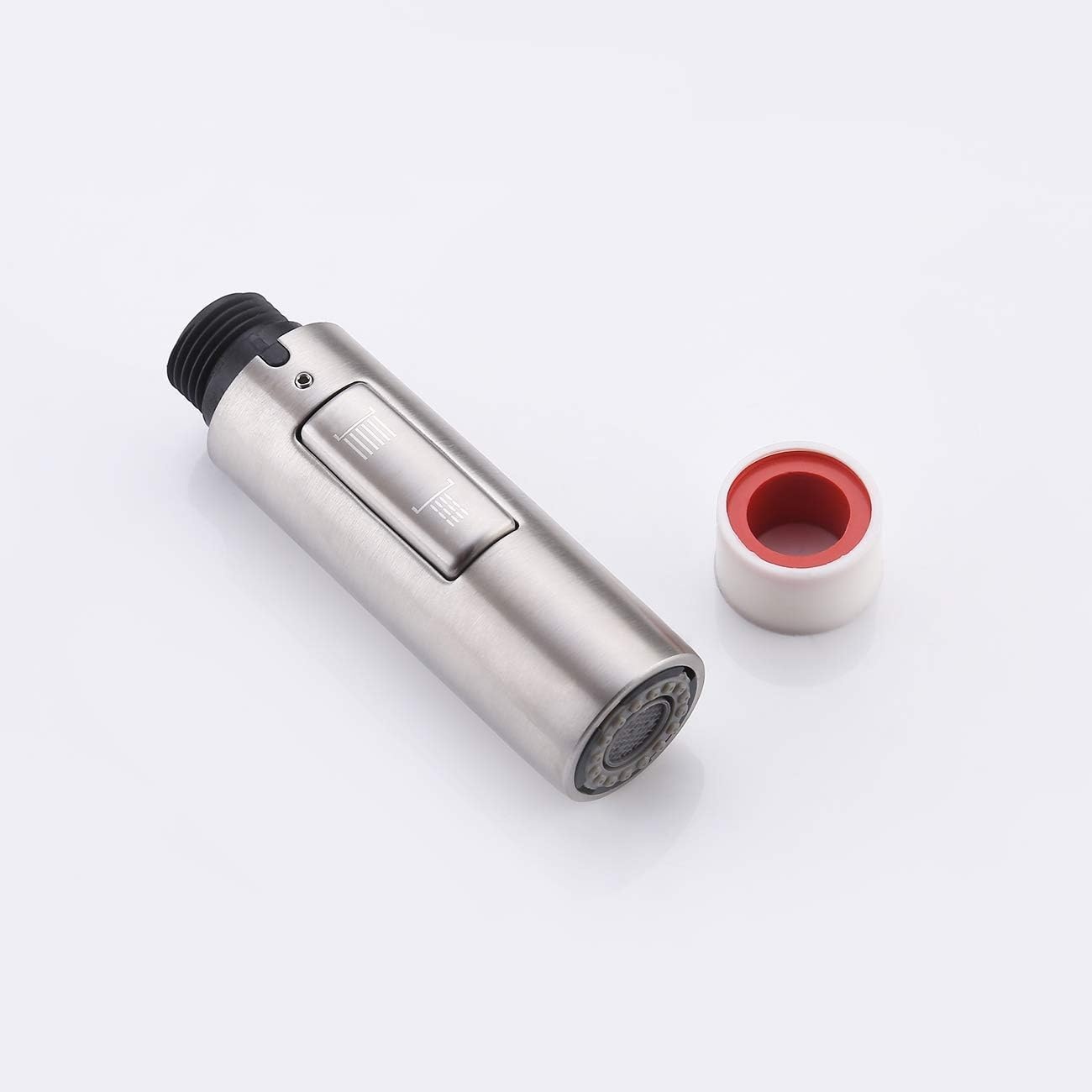 Vervangende handdouche douchekop SUS304 RVS Geborsteld staal G1/2 | 2 functies spray & stream