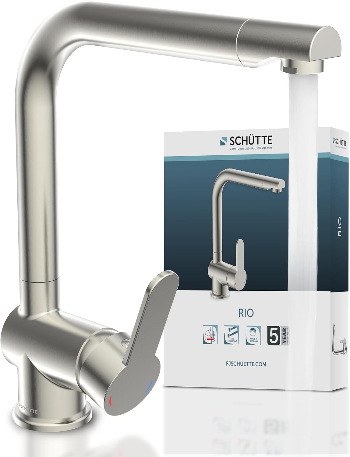 RVS Keukenkraan 360° Draaibaar 32 cm Hoog | 34% Korting