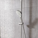 Waterbesparende Handdouche 6,7 l/min - 2 Straalsoorten - Wit/Chroom - 50% Korting