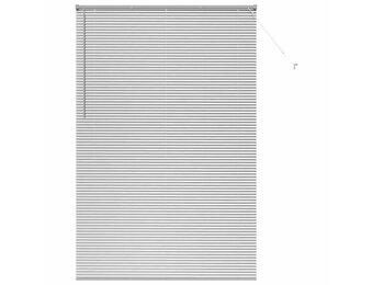 Zilveren Venetiaanse Jaloezie Aluminium 220x140 cm - 34% Korting