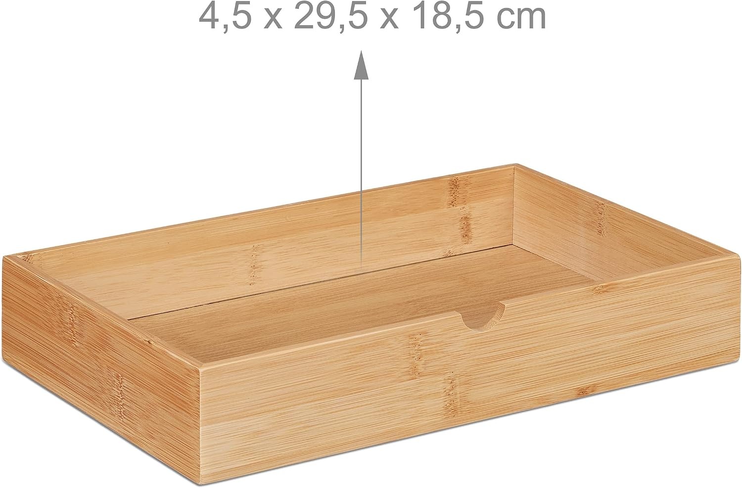 Bureau Organizer met 2 Lades - Bamboe & MDF - Wit/Natuur - 33% Korting