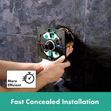 Douchemengkraan Inbouw Mat Zwart - 2 Functies - Ultraplat Design - 35% Korting