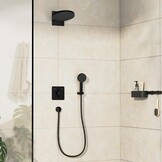 Douchemengkraan Inbouw Mat Zwart - 2 Functies - Ultraplat Design - 35% Korting