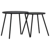 vidaXL Tuintafels 2 stuks Zwart - 34% Korting