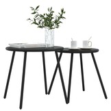 vidaXL Tuintafels 2 stuks Zwart - 34% Korting