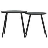 vidaXL Tuintafels 2 stuks Zwart - 34% Korting