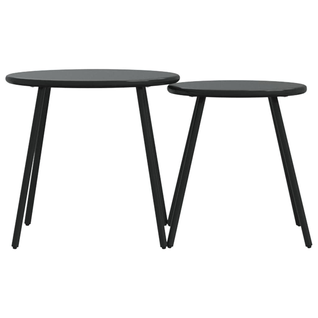 vidaXL Tuintafels 2 stuks Zwart - 34% Korting