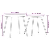 vidaXL Tuintafels 2 stuks Zwart - 34% Korting