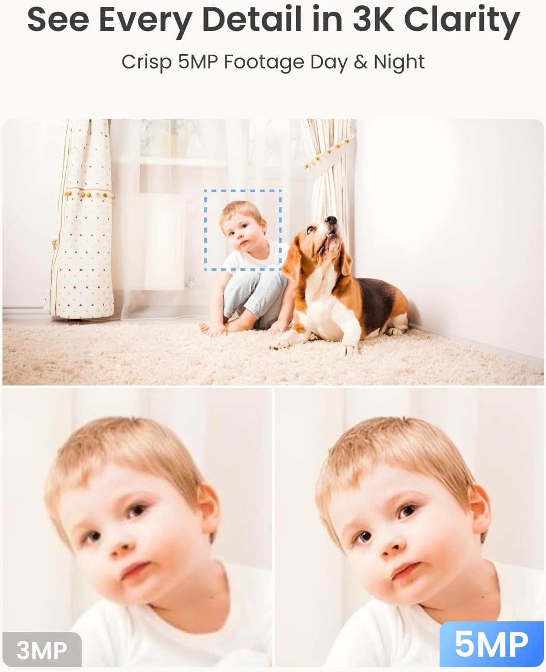 Binnencamera 3K 5MP PT E1 Pro - 34% Korting!