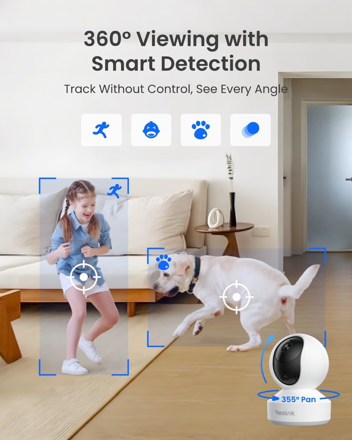Binnencamera 3K 5MP PT E1 Pro - 34% Korting!