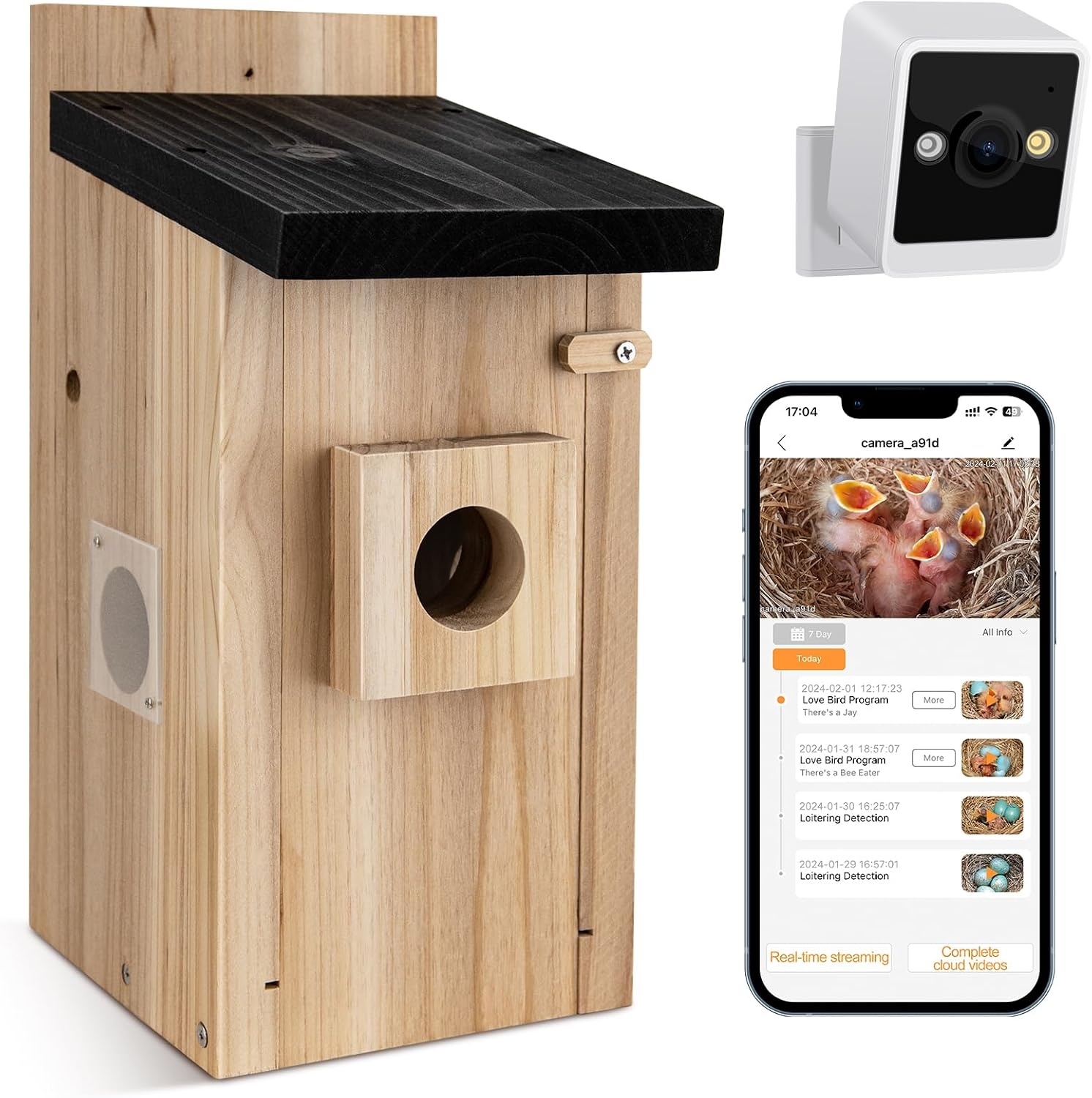 Vogelhuiscamera Outdoor 4MP - Observeer Nestbouw | 34% Korting