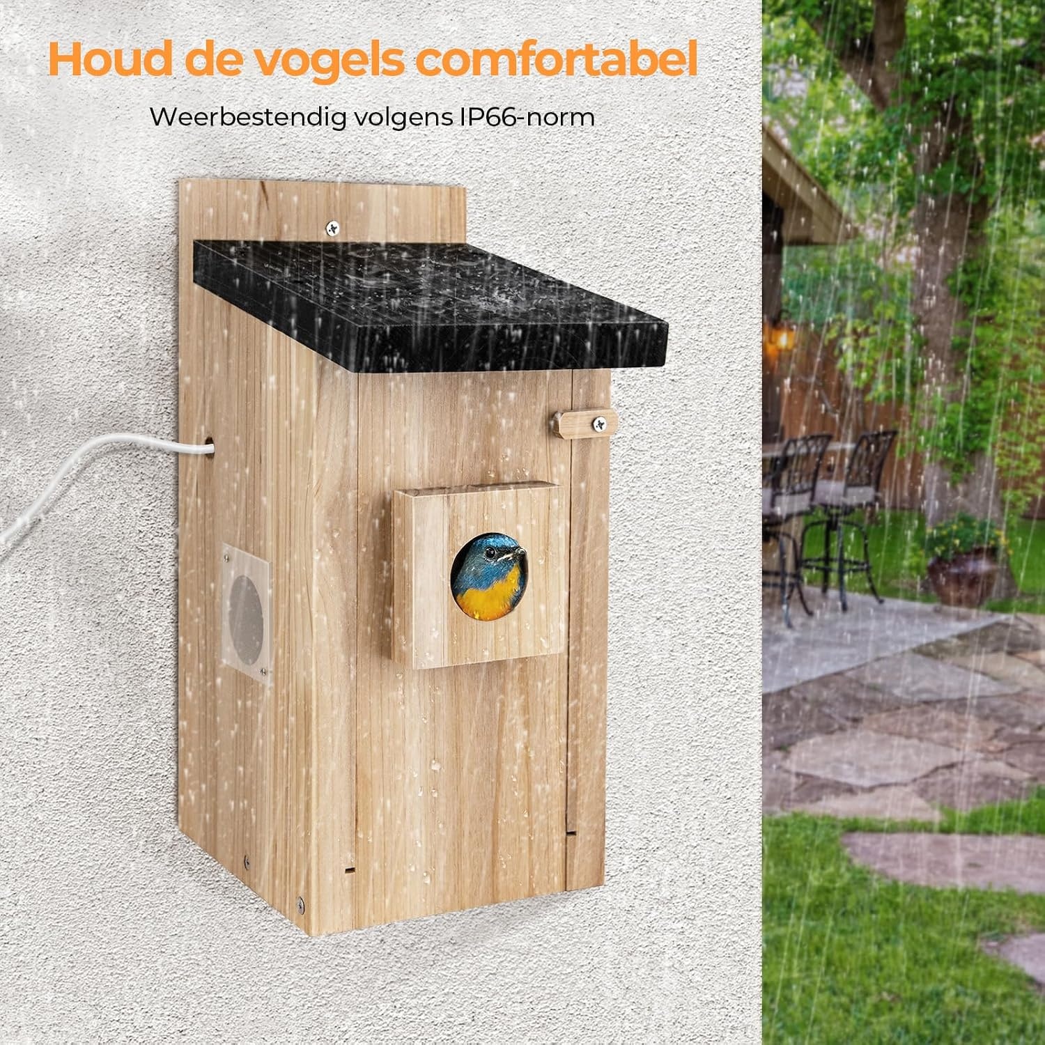 Vogelhuiscamera Outdoor 4MP - Observeer Nestbouw | 34% Korting