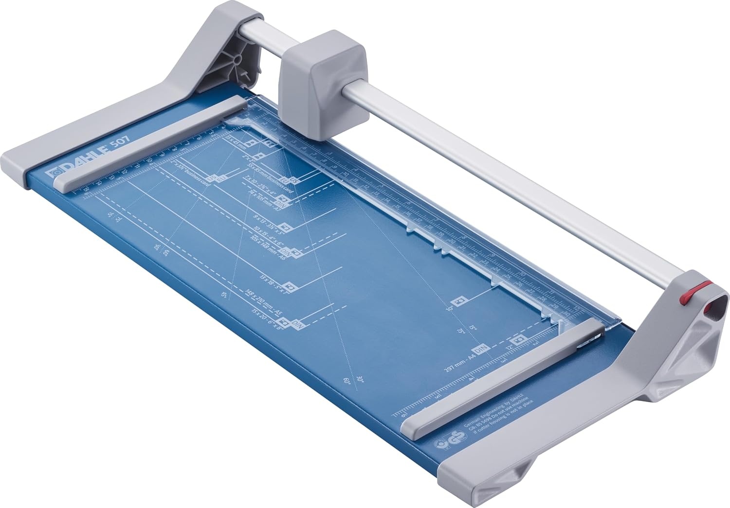 Blauwe A4 papiersnijder met hefboom (8 vellen) - 34% korting!