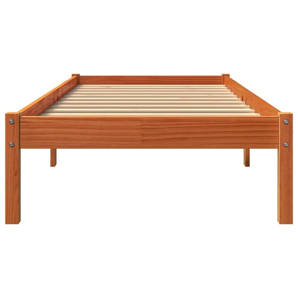 VidaXL Bedframe Grenenhout Wasbruin 75x190 cm - 34% Korting