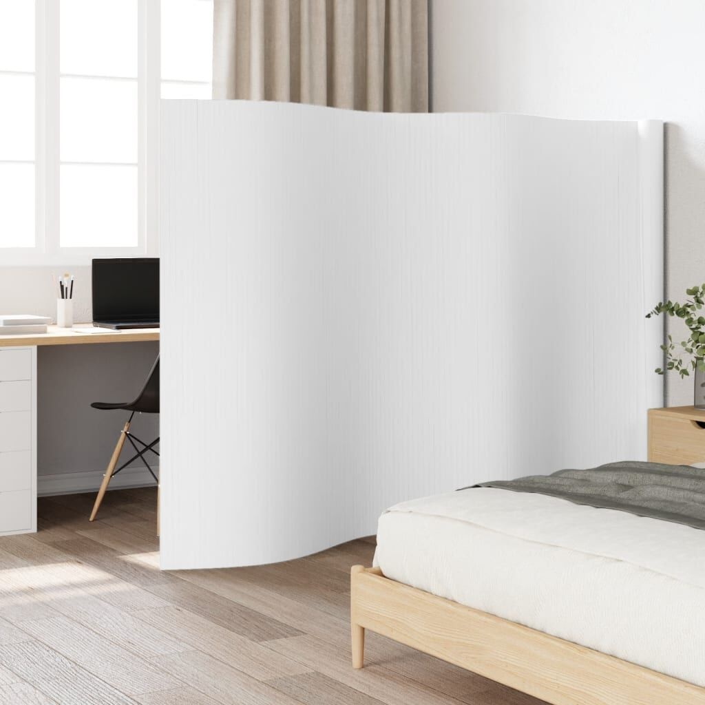 vidaXL Kamerscherm Bamboe Wit 600x165 cm - 54% Korting