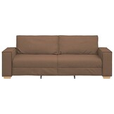 VidaXL 3-Zits Sofa Bruin Stof 220 cm - 55% Korting