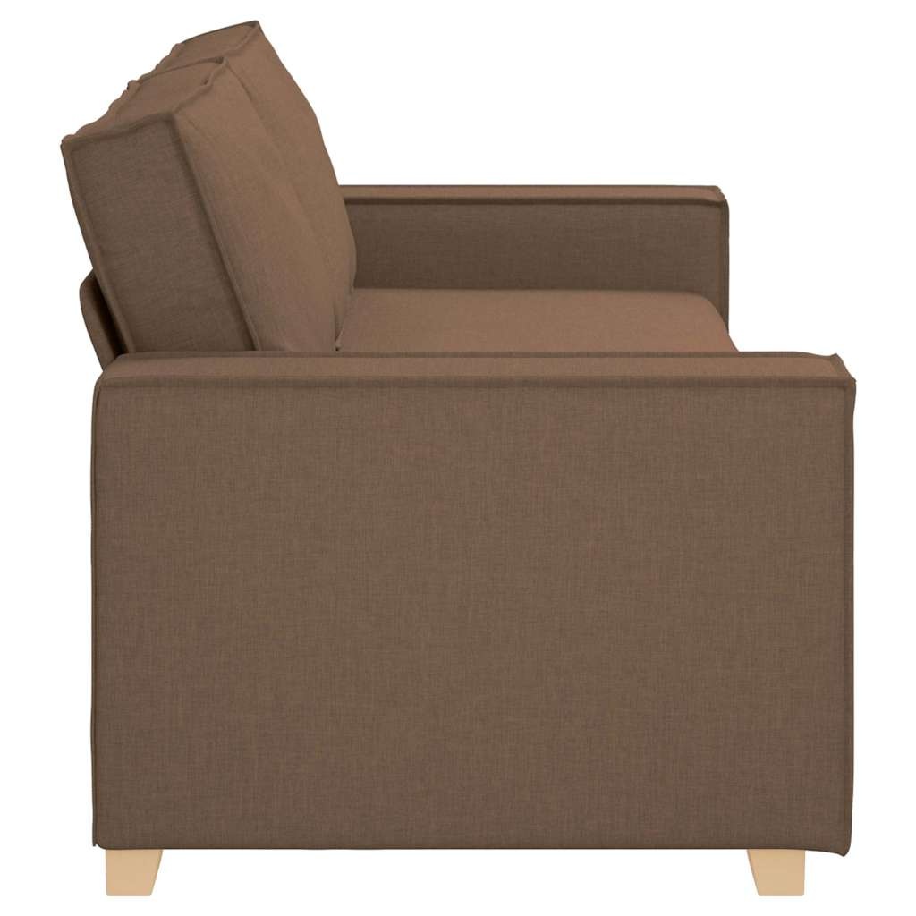 VidaXL 3-Zits Sofa Bruin Stof 220 cm - 55% Korting