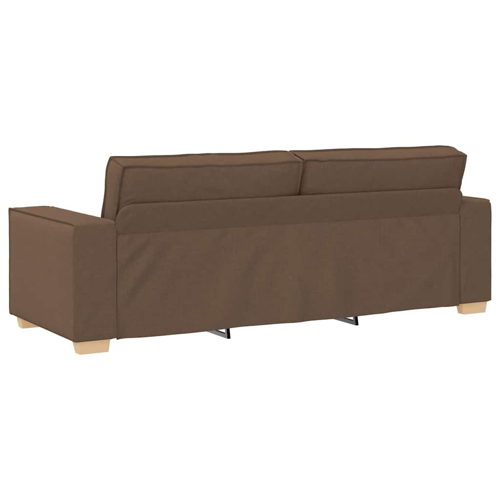VidaXL 3-Zits Sofa Bruin Stof 220 cm - 55% Korting