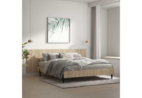 Hoofdbord Wandmodel Sonoma Eiken Bewerkt Hout 240x80 cm - 53% Korting!