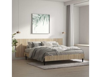 Hoofdbord Wandmodel Sonoma Eiken 240x80cm Bewerkt Hout - 29% Korting