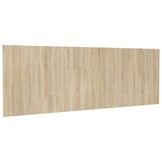 Hoofdbord Wandmodel Sonoma Eiken 240x80cm Bewerkt Hout - 29% Korting