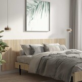 Hoofdbord Wandmodel Sonoma Eiken 240x80cm Bewerkt Hout - 29% Korting