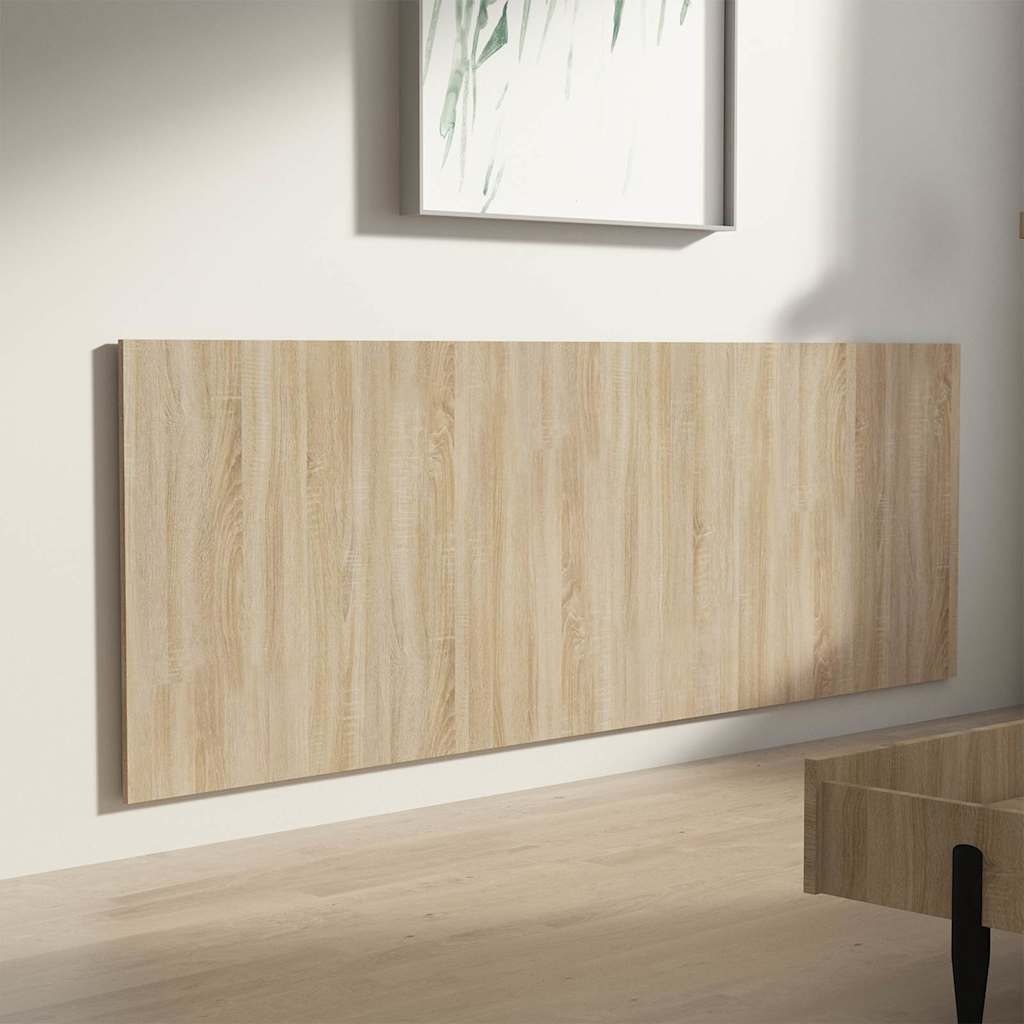 Hoofdbord Wandmodel Sonoma Eiken 240x80cm Bewerkt Hout - 29% Korting