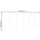 Hoofdbord Wandmodel Sonoma Eiken 240x80cm Bewerkt Hout - 29% Korting