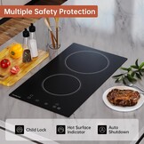 Keramische Kookplaat 2-pits 3000W met 34% korting | 9 Warmtestanden