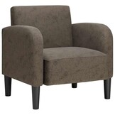 vidaXL Fauteuil Kunstleer Donkergrijs 54 cm Breed - 35% Korting