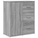 vidaXL Dressoir 60x31x70 cm Grijs Bewerkt Hout - 54% Korting