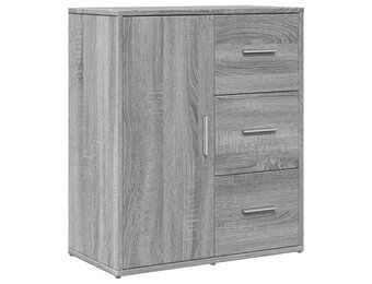 vidaXL Dressoir 60x31x70 cm Grijs Bewerkt Hout - 54% Korting