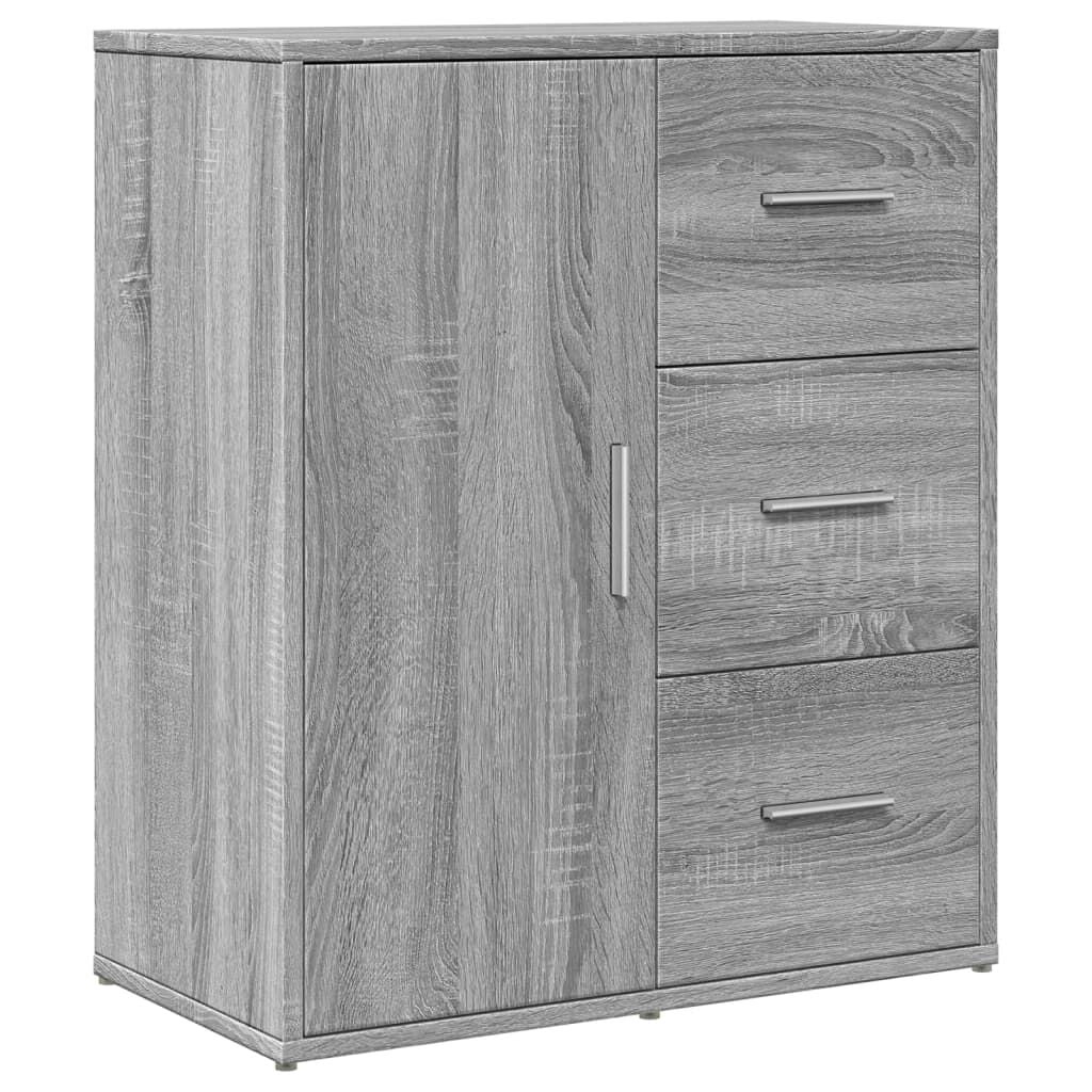 vidaXL Dressoir 60x31x70 cm Grijs Bewerkt Hout - 54% Korting